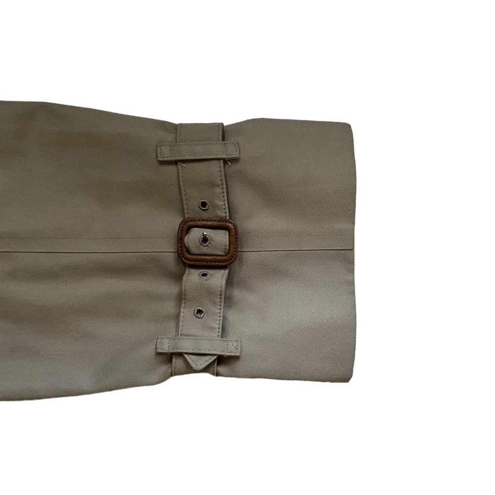 Burberry Double Breasted Long Khaki Trench Coat w/Removable Wool Lining Size 44 - Picture 16 of 16